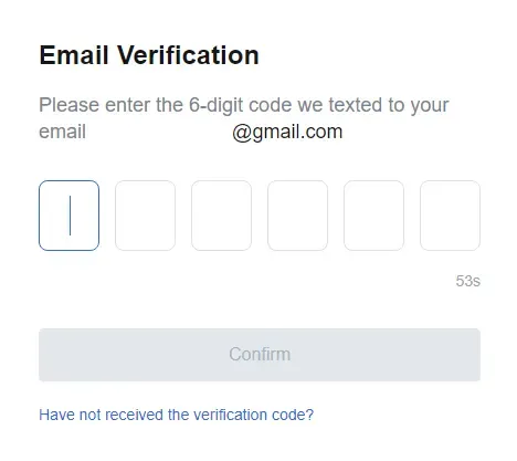 کد شش رقمی ارسال شده به ایمیل خود را وارد کنید.